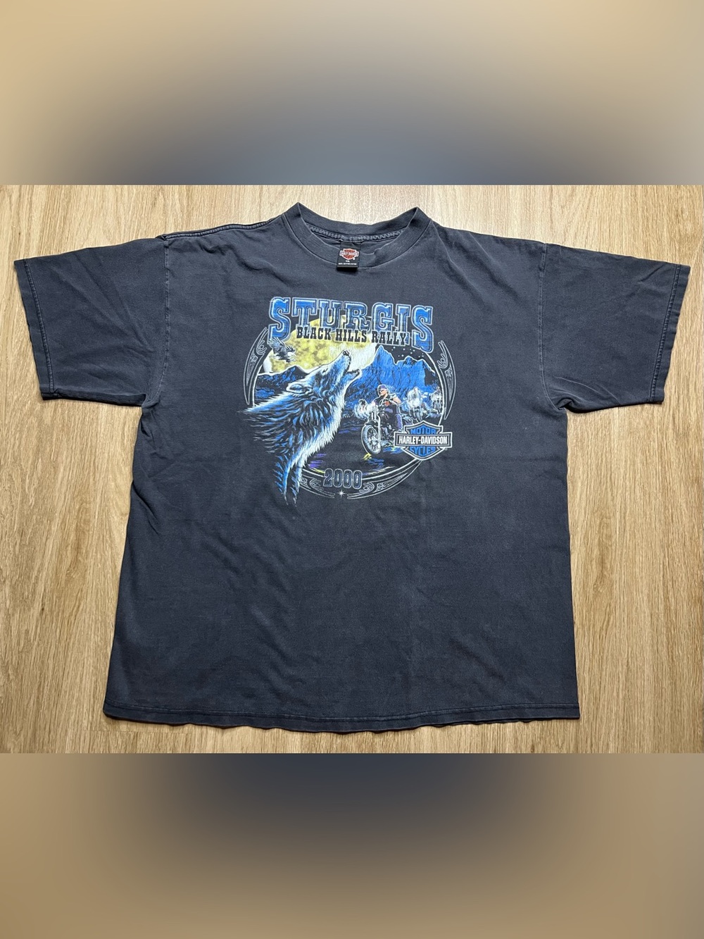 Vintage Harley-Davidson Sturgis Black Hills Rally 2000 Graphic T-shirt Sz XXL